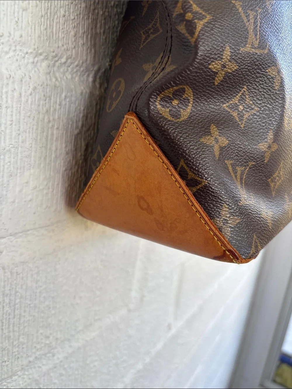Louis Vuitton Piano Brown Monogram Canvas Tote with Tan Straps